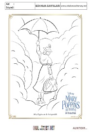 mary-poppins boyama sayfaları